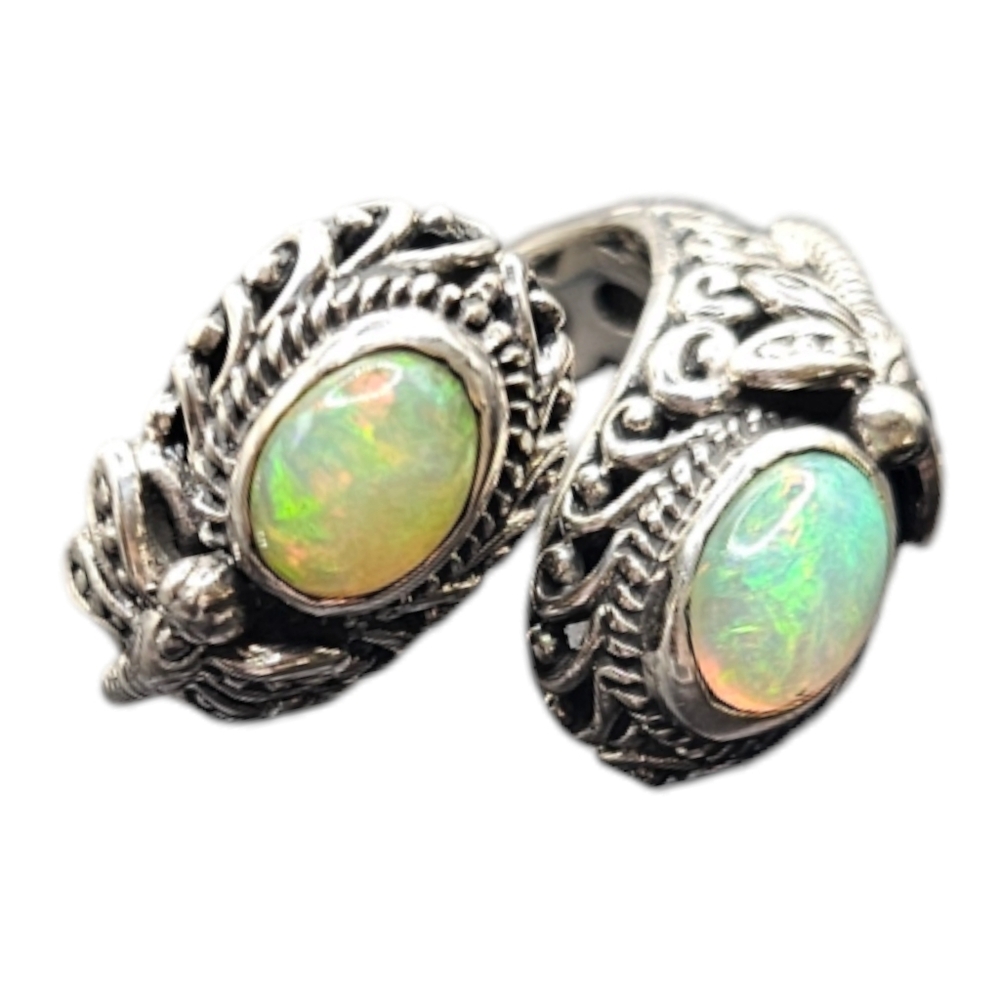 Opal Bypass Ring